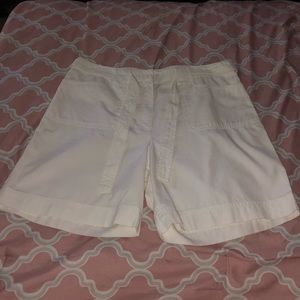 Jones New York Sport white cargo style shorts